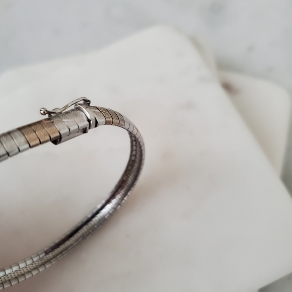 925 Sterling Silver Tri Color Bracelet - Picture 6 of 12